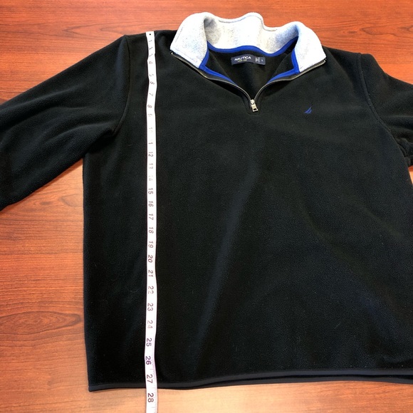 Nautica men’s fleece sweatshirt black size L - Picture 4 of 6